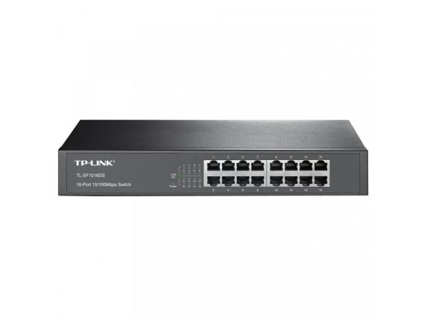 TL-SF1016DS 16-портовый монтируемый в стойку коммутатор