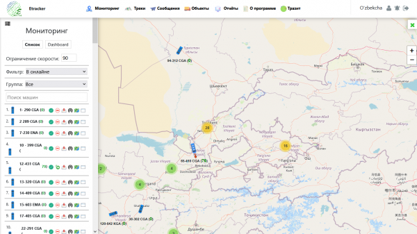 GPS мониторинг транспорта